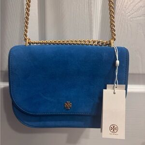 Tory Burch Emerson Convertible Cross-body bag in blue
